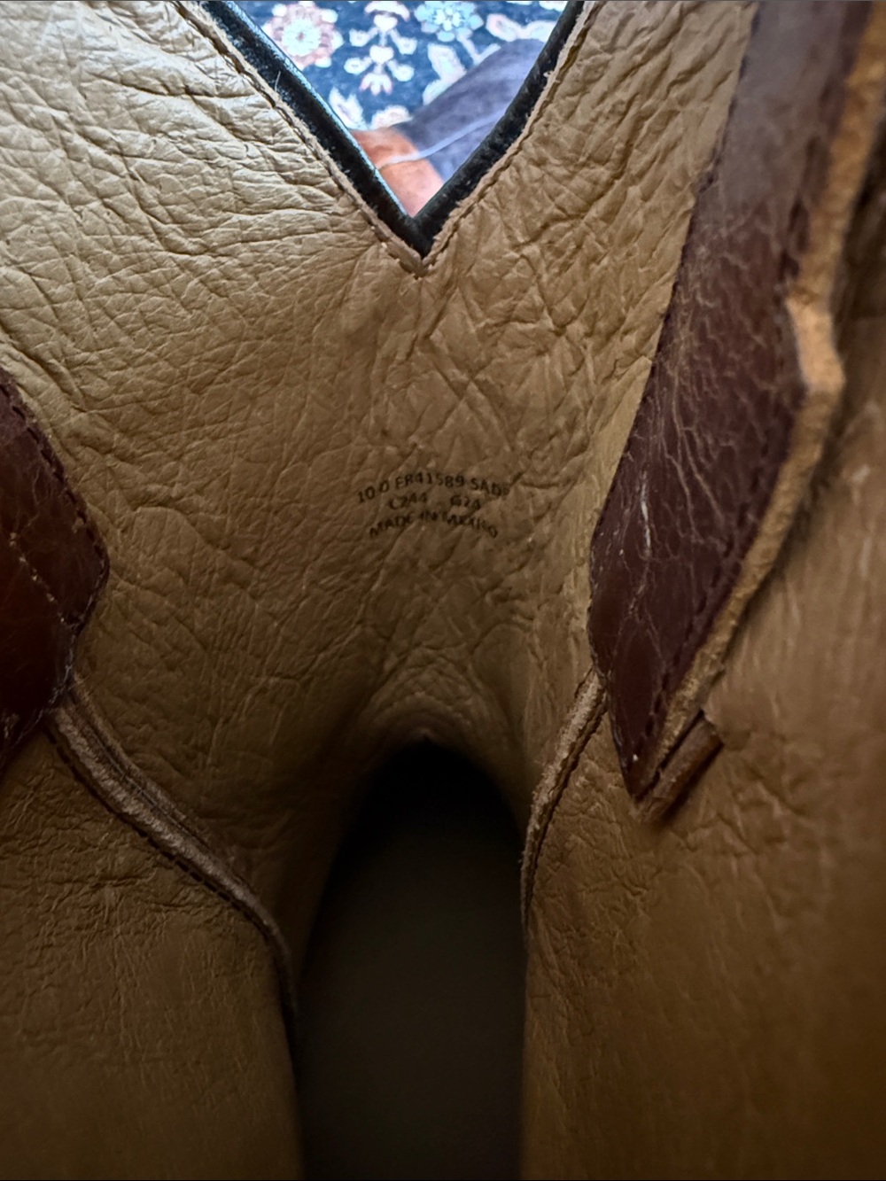 Frye /Cole Hauser Two-Tone Brown Leather Cowboy Boots - Picture 6 of 7